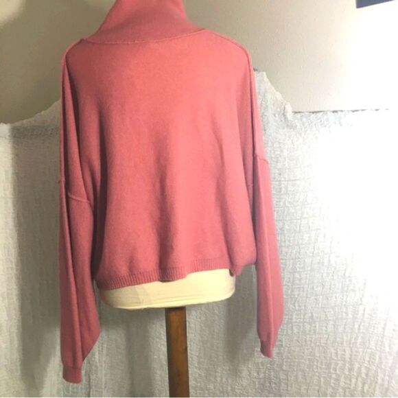 Free People NWT Rose Poppy Cashmere Sweater Size Medium - Picture 6 of 9